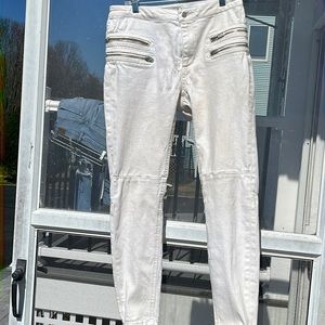 White free people motto jeans